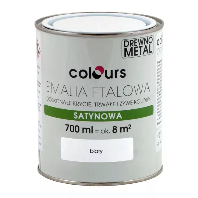 Emalia Ftalowa Colours Biala 0 7 L Uniwersalne Castorama