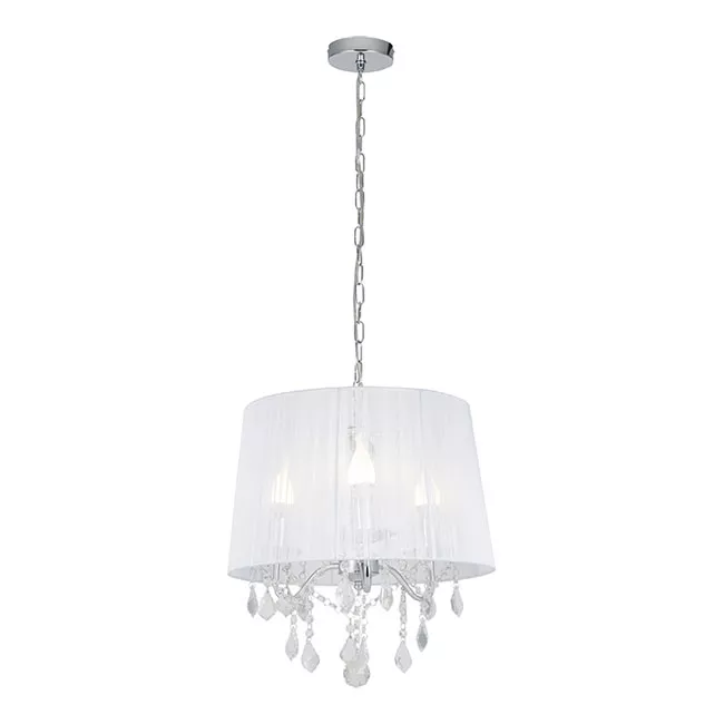 Lampa Wiszaca Cornelia 3 X 40 W E14 Biala Lampy Wiszace Castorama