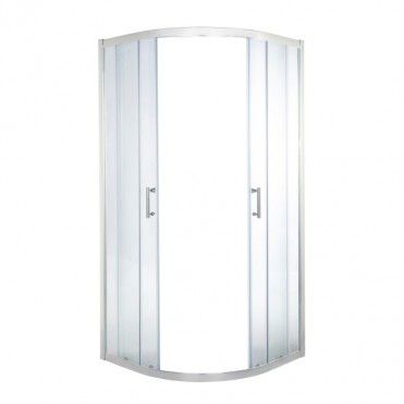 Kabina Prysznicowa Polokragla Onega 90 X 90 X 190 Cm Chrom
