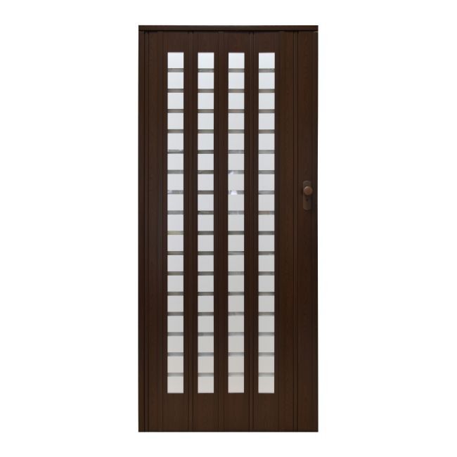 Drzwi Harmonijkowe 015b01 86 Cm Orzech Matowy Drzwi Harmonijkowe