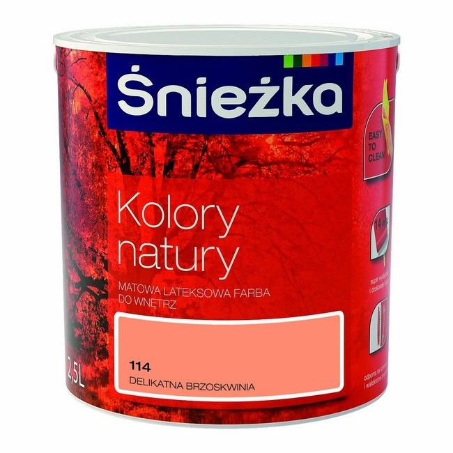 Farba śnieżka Kolory Natury Delikatna Brzoskwinia 25 L Farby