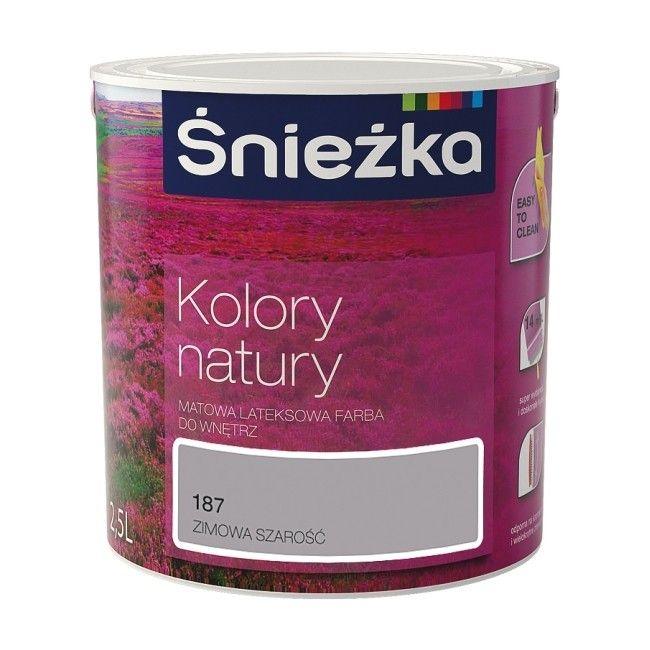 Farba śnieżka Kolory Natury Zimowa Szarość 25 L Farby Kolorowe