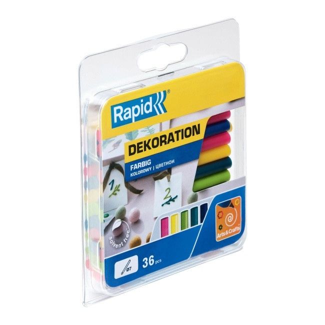 Klej kolorowy Rapid 115 g śr. 7 mm mix 2 - Wkłady klejowe - Castorama