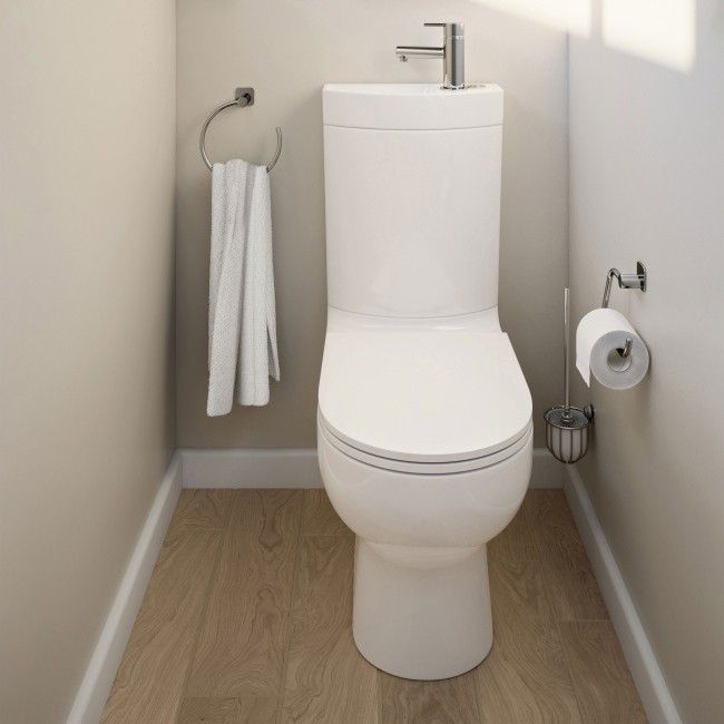 Kompakt Wc Goodhome Cavally Bezkolnierzowy 3 6 L Z Umywalka I