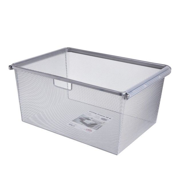 Kosz Siatkowy Elfa 605 X 430 X 285 Mm Platinum Systemy Modulowe