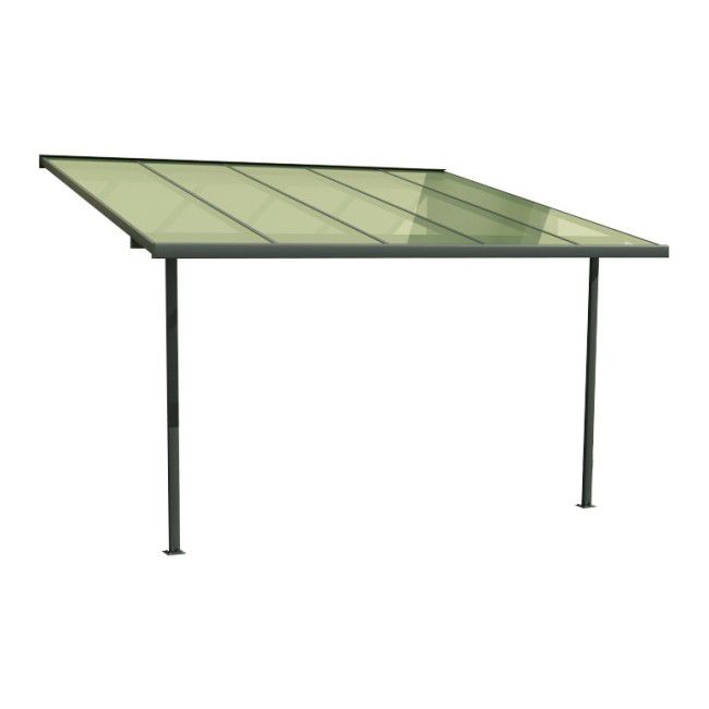 Pergola Aluminiowa 3 X 3 M Szara Wiaty Ogrodowe Castorama