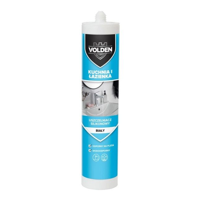 Silikon sanitarny Volden 280 ml biały - Silikony - Castorama
