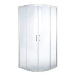 Kabina Prysznicowa Polokragla Onega 80 X 80 X 190 Cm Chrom