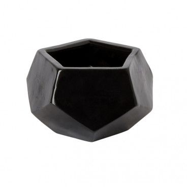 Doniczka ceramiczna GoodHome ozdobna 9 cm czarna