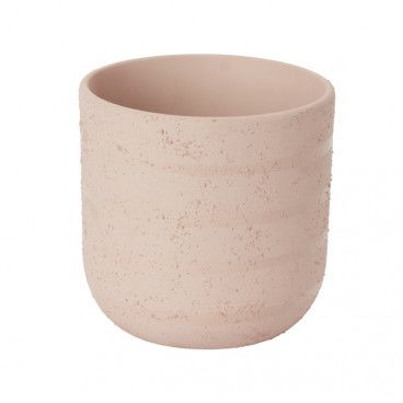Doniczka ceramiczna GoodHome ozdobna 9 cm różowa