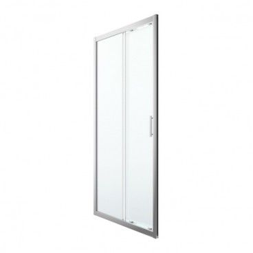 Drzwi prysznicowe przesuwne GoodHome Beloya 100 cm chrom/transparentne