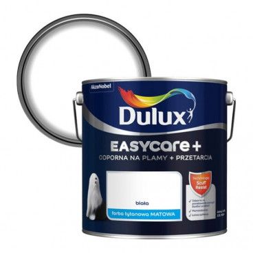 Farba Dulux EasyCare+ biała 2,5 l