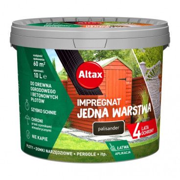 Impregnat Altax Jedna Warstwa drewno/beton palisander 10 l