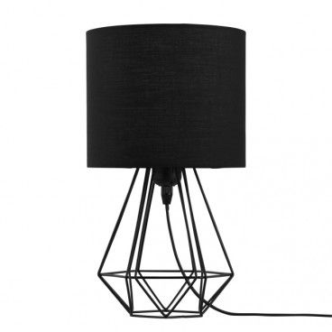 Lampa stołowa GoodHome Smertrio 1-punktowa E27 czarna