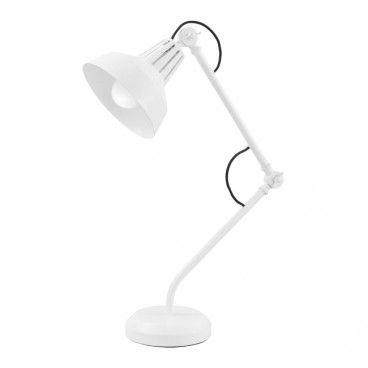 Lampa stołowa GoodHome Yarra 1-punktowa E27 biała