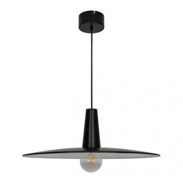 Lampa wisząca GoodHome Hibonit 1-punktowa E27 58 cm czarna