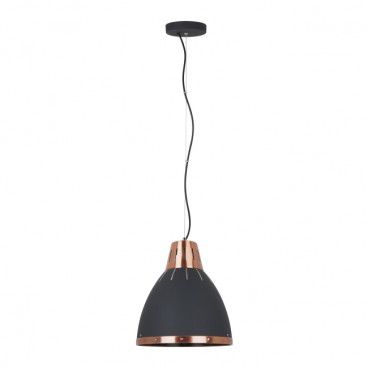 Lampa wisząca Merton 1 x 40 W E27 black/copper