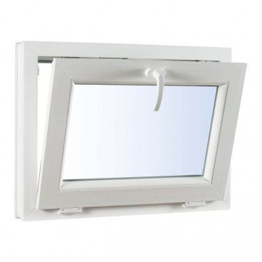 Okno PCV uchylne dwuszybowe 1165 x 835 mm białe/antracyt