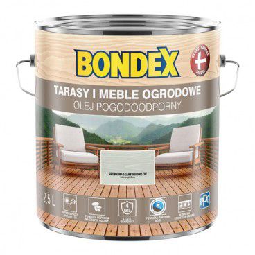 Olej do drewna Bondex Pogodoodporny srebrno-szary modrzew 2,5 l