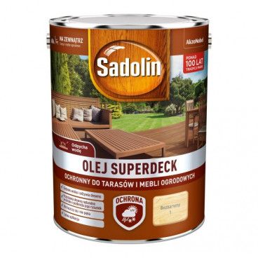 Olej do drewna Sadolin Superdeck bezbarwny 5 l