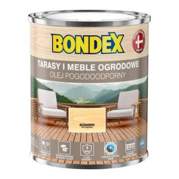 Olej pogoodporny Bondex bezbarwny 0,75 l