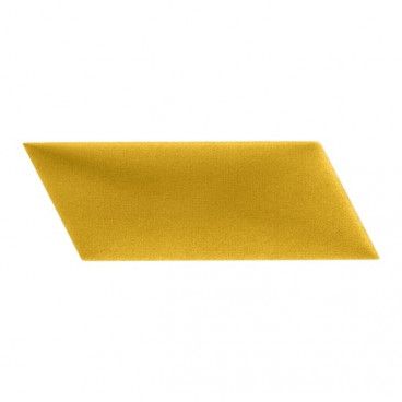 Panel ścienny tapicerowany Stegu Mollis równoległobok 15 x 30 cm żółty L
