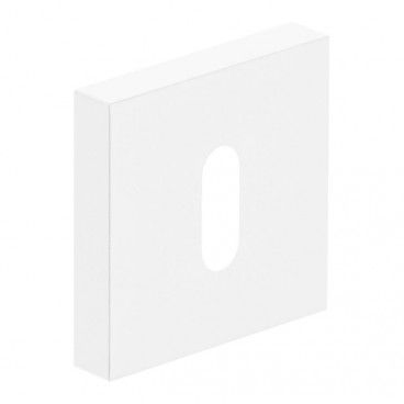 Szyld drzwiowy Verso Qubik kwadratowy na klucz biały