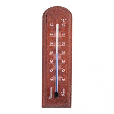 Termometr pokojowy Terdens mały drewniany 0068