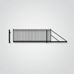 Brama przesuwna Londyn 400 x 154 cm prawa