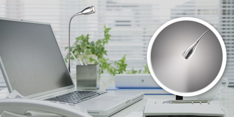 Lampa Colours Reflex LED Flex klips chrom