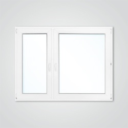 Okno PCV rozwierno - uchylne + rozwierne 1465 x 1135 mm lewe