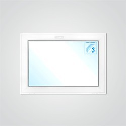 Okno PCV uchylne 1165 x 835 mm białe