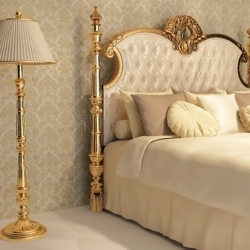 sypialnia w stylu królewskim